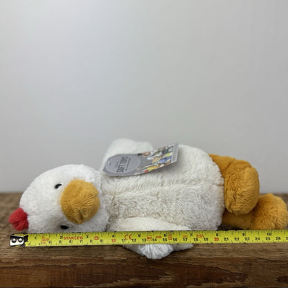 Jellycat Bashful Chicken - Medium Fluffy Farm Animal Rare/Retired 12"