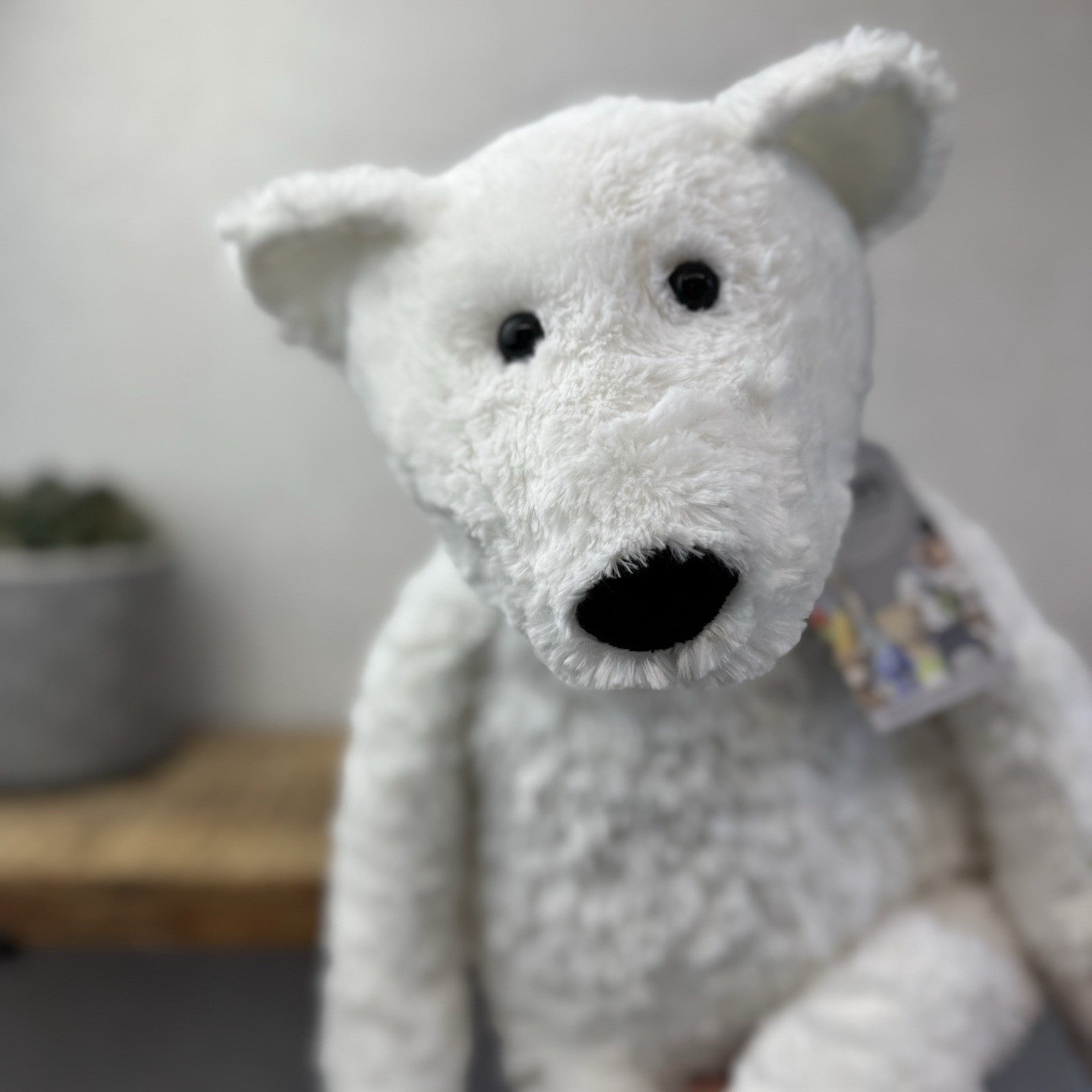 The Little White Company Huge Oscar Bear Pickles Beanie 23" (Jellycat Collab)