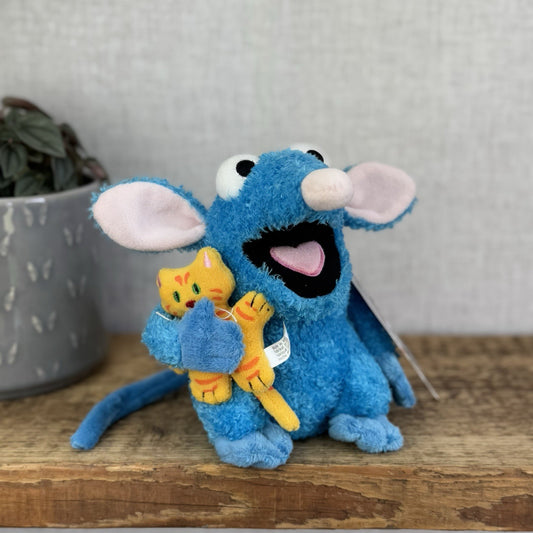 Disney Store Tutter Mouse With Kitty Cat Plush - Bear In The Big Blue House 5”