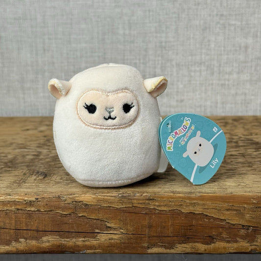 Squishmallow Micromallow With Tag - Lily Lamb Cream Small Mini Squish 3"