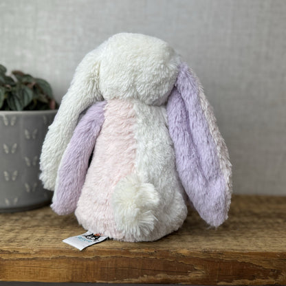 Jellycat Medium Bashful “patchwork” Bunny Rabbit - Custom Made Bunny Rabbit 12”