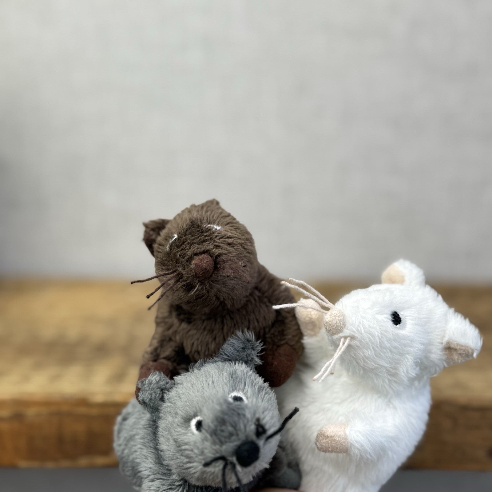 Ikea Gosig Mus Plush Mouse - Small Grey Mouse Soft Toy Discontinued Plush 4"