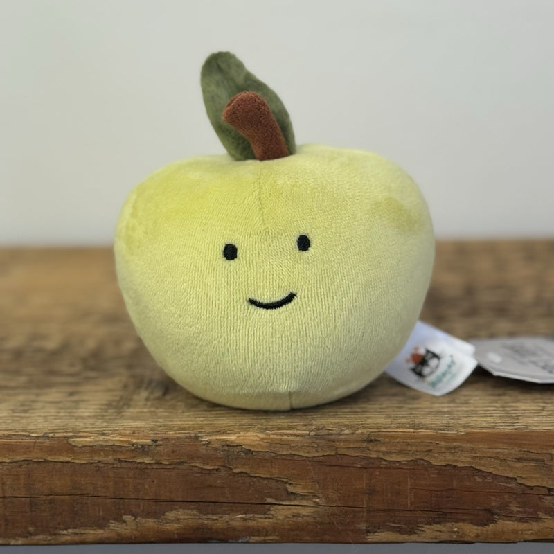 Jellycat Fabulous Fruit Apple - Small Velour Green Apple Soft Toy Retired 4" 