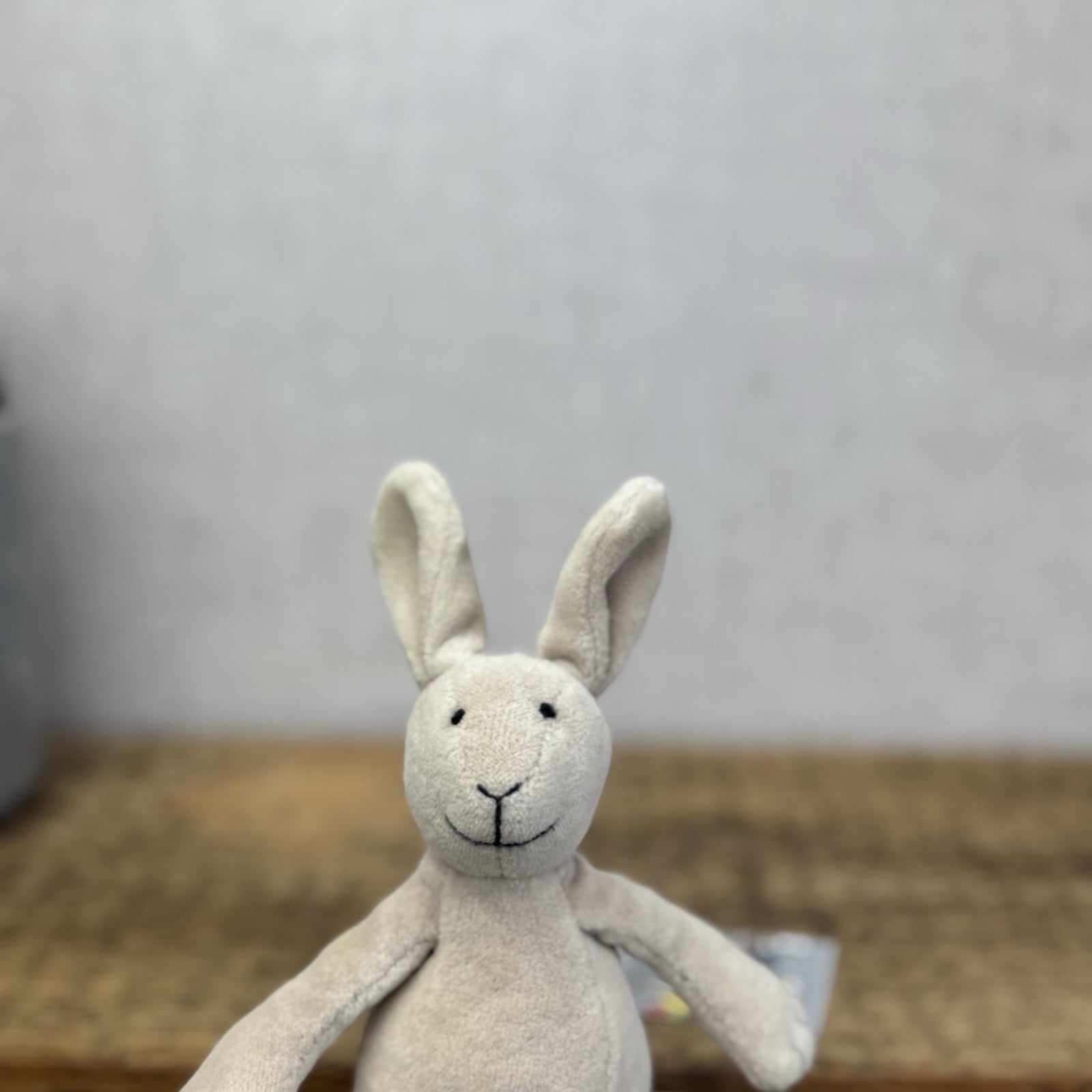 Jellycat Tiny Baby Slackajack Bunny - Tiny Beige Vintage Mini Plush 7”