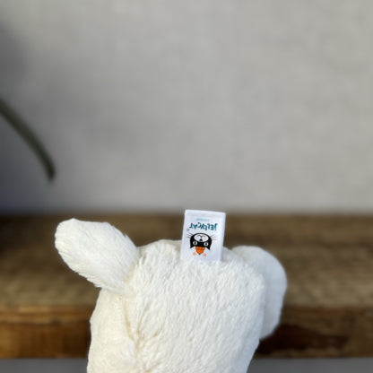 Jellycat Small Bashful Lamb Soft Toy Sheep New With Tags Cream Beanie 8” Tags