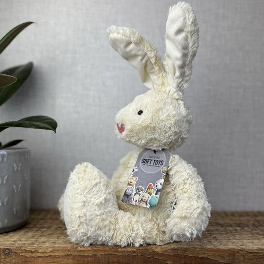 Jellycat Skiffle Bunny Rabbit - Cream Bunny Large Feet Standing Ears Vintage 12”