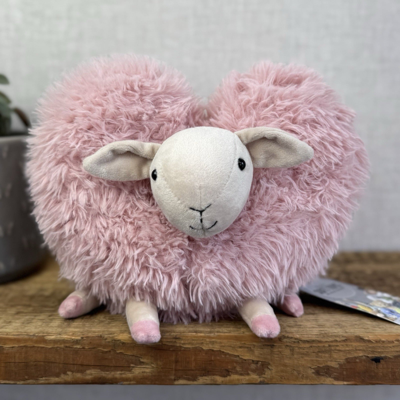 Jellycat Aimee Sheep Soft Toy - Pink Fluffy Lamb Plush Retired Soft Toy 9"
