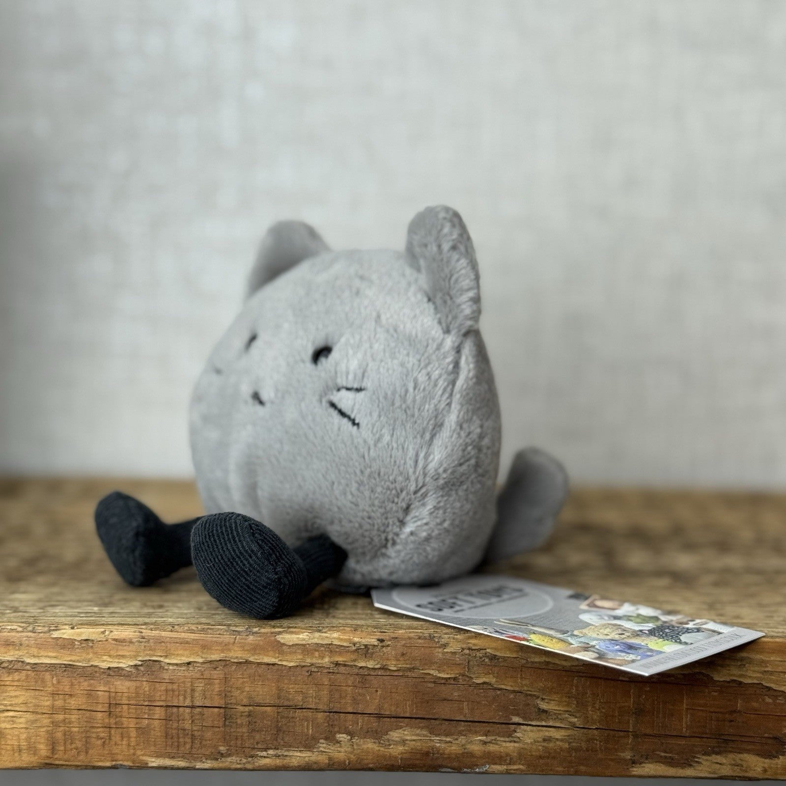 Jellycat Amuseabean Kitty - Small Grey Beanie Kitten Cat Soft Toy Retired 5”
