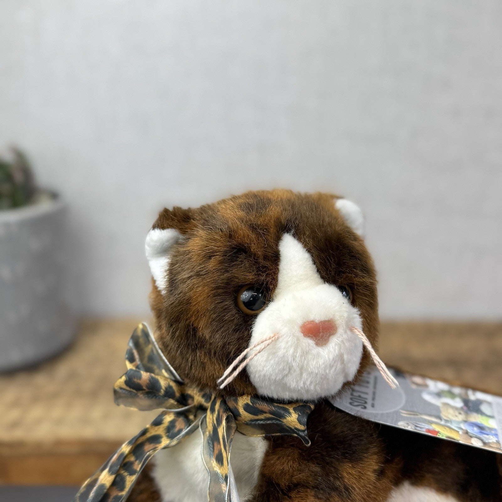 TY Classic Catalina Cat - Torti Brown/Black Ty Beanie Baby Cat Medium 2006