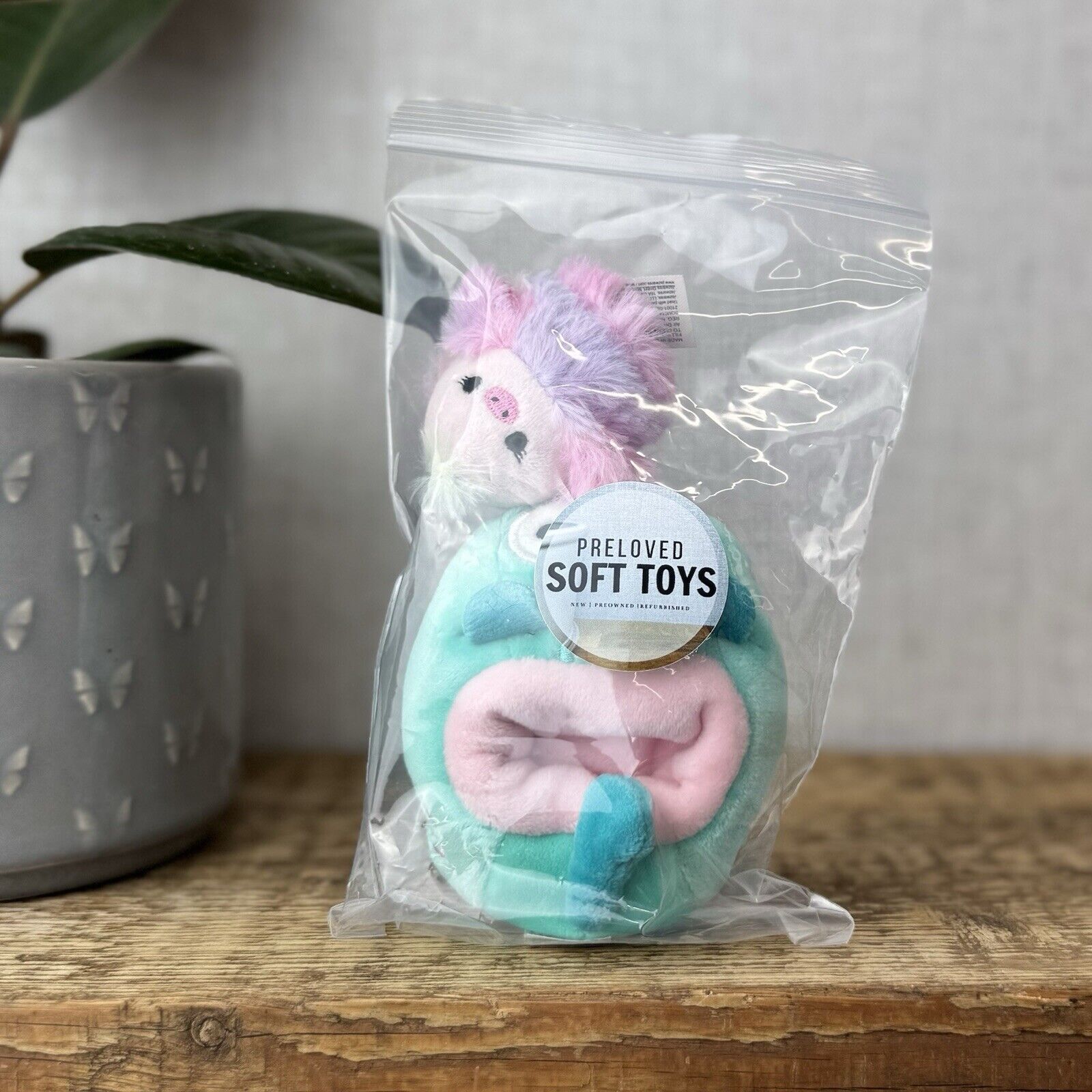 Squishmallow Squishville Elda Ostrich & Vehicle - Pink Fluffy Bird Tiny Soft 2"