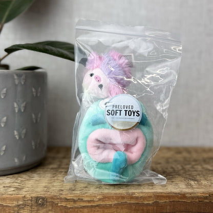 Squishmallow Squishville Elda Ostrich & Vehicle - Pink Fluffy Bird Tiny Soft 2"