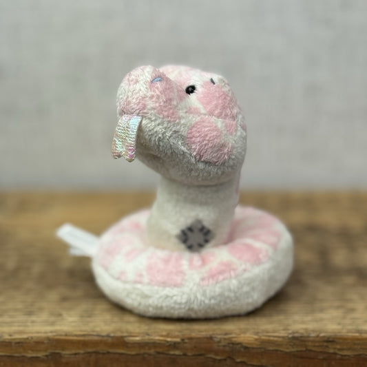 Blue Nose Friends Twist Pink/White Snake Miniature Beanie #111 Retired