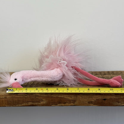 Jellycat Small Flo Maflingo - Fluffy Pink Flamingo Beanie With Tags (imperfect)