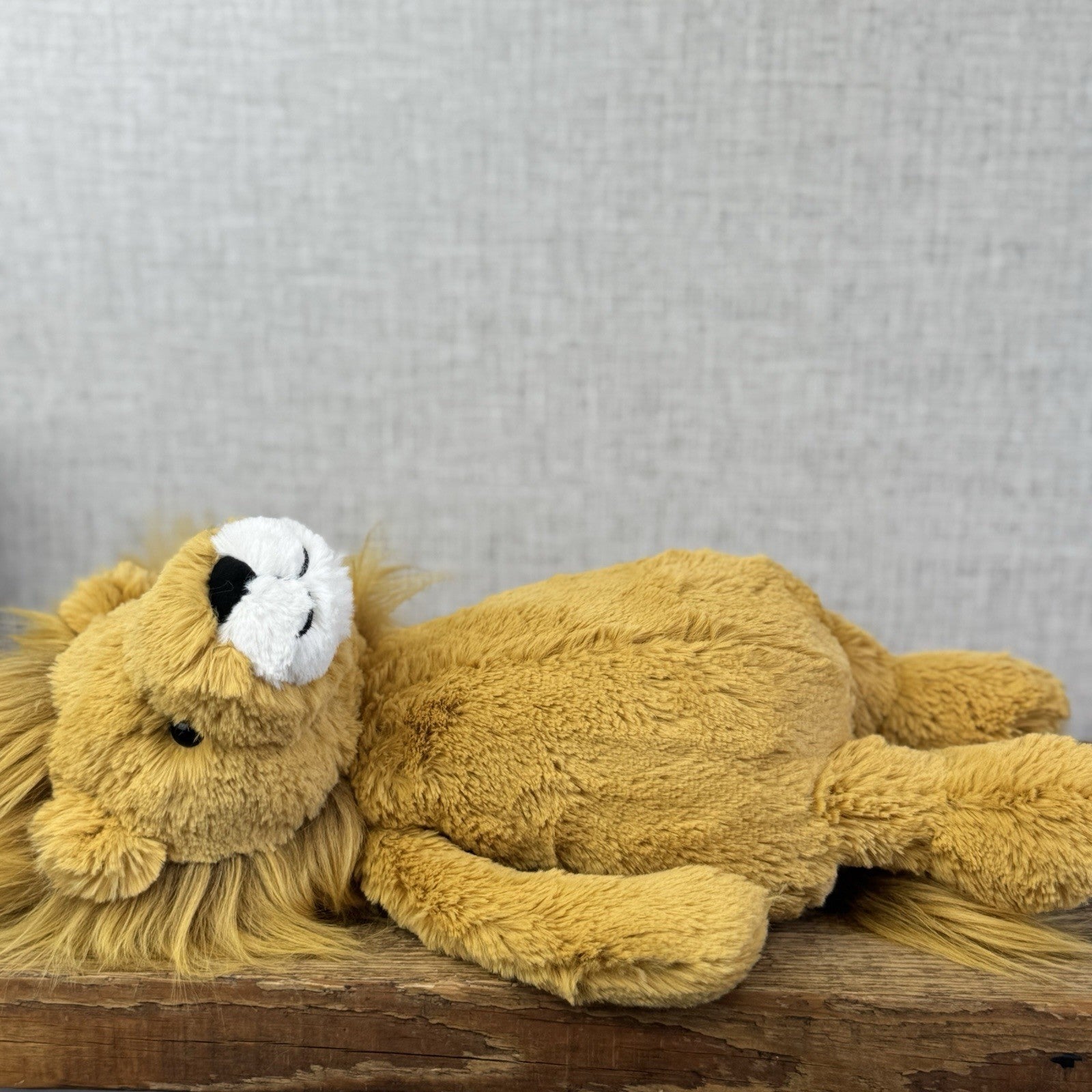 Jellycat Medium Bashful Lion Soft Toy - Yellow Lion Beanie Plush 12" BNWT