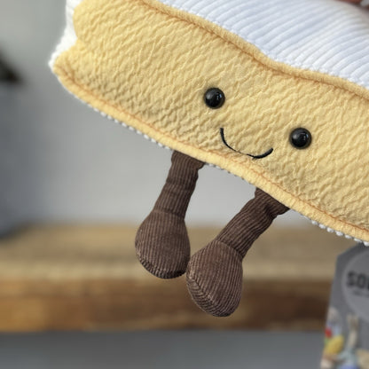 Jellycat Amuseable Brie (first Release) Cheese Original Beanie Plush NWOT