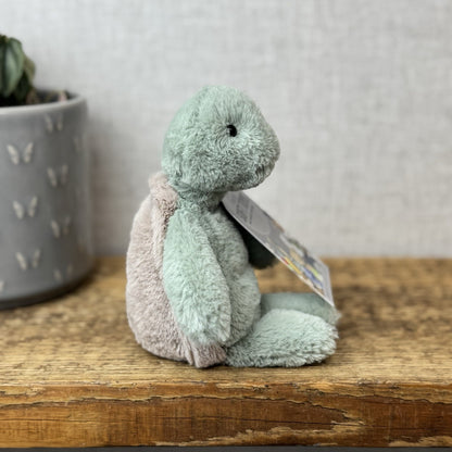 Jellycat Small Bashful Turtle - Small Beanie Light Green Tortoise Retired 8"