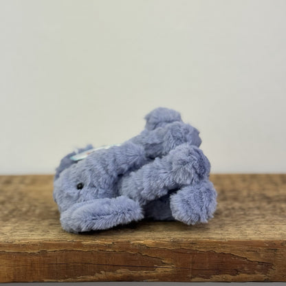 Jellycat Tiny Fuddlewuddle Elephant - Blue Soft Toy Retired Beanie New With Tags