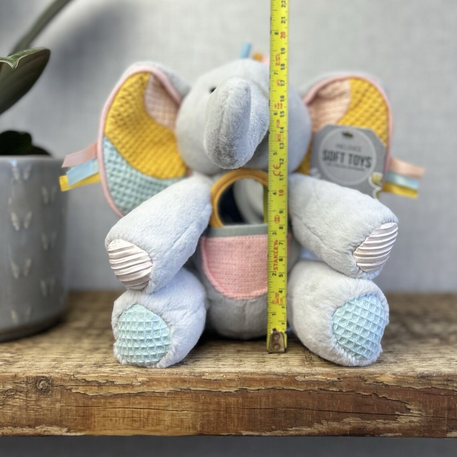 Jellycat Elephant Activity Soft Sensory Baby Toy - Peek A Boo Elly - Baby Toy