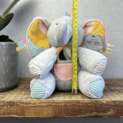 Jellycat Elephant Activity Soft Sensory Baby Toy - Peek A Boo Elly - Baby Toy