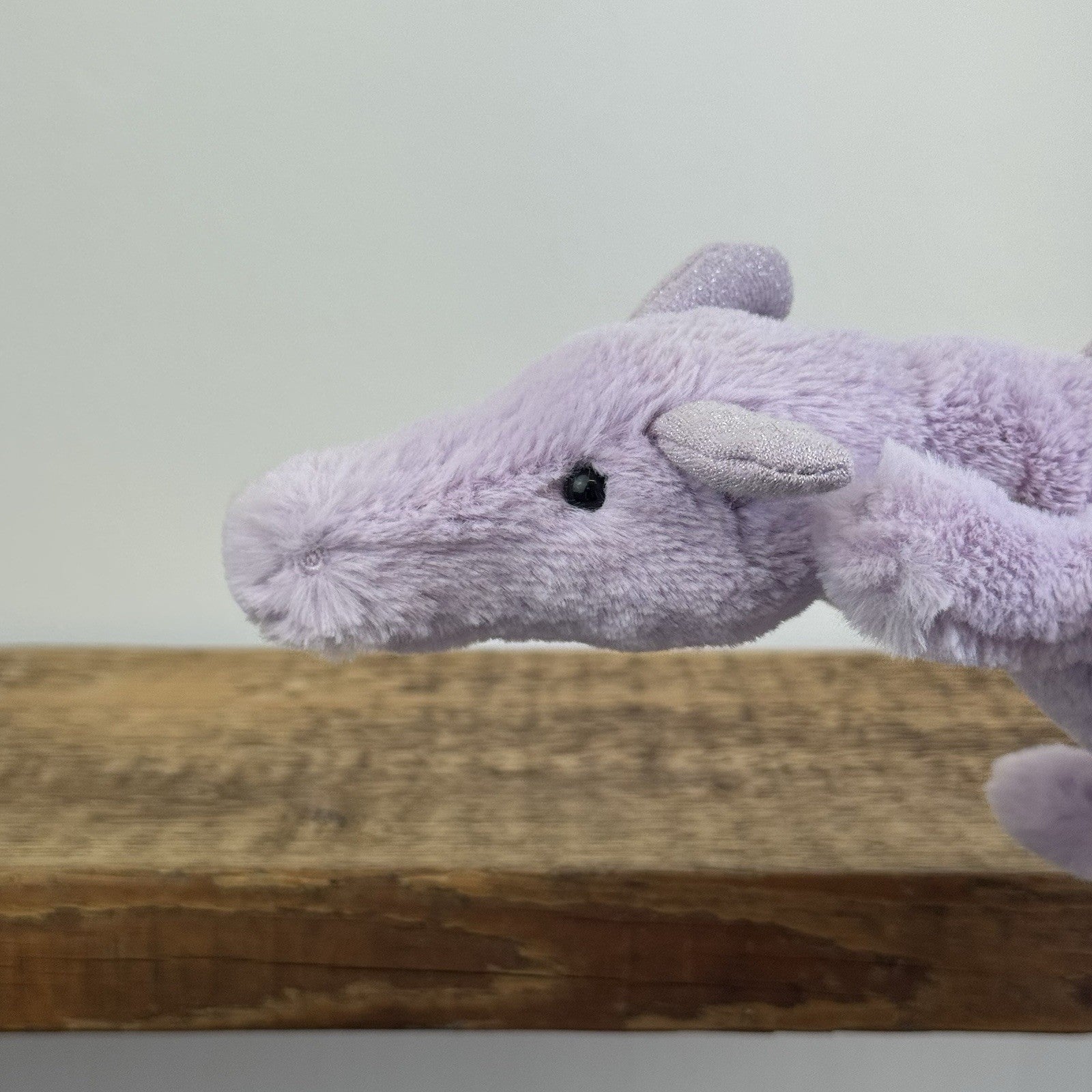 Jellycat Little Lavender Dragon - Light Purple Dragon Beanie Soft Toy 11"