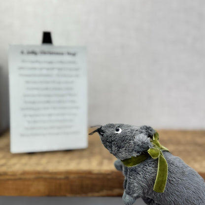 IKEA Gosig Mus Grey Mouse Mini Cute - Christmas Gift Soft Toy Wrapped & Ready