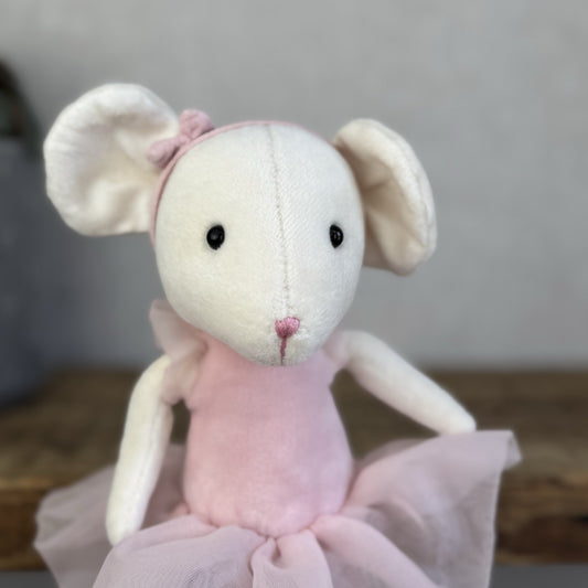 Jellycat Candy Pirouette Mouse Ballerina Mouse Soft Toy Beanie Retired Pink 10”