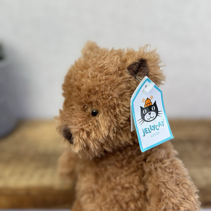 Jellycat Medium Cinnamon Bear - Brown Fuzzy Bear Beanie Retired Rare With Tags