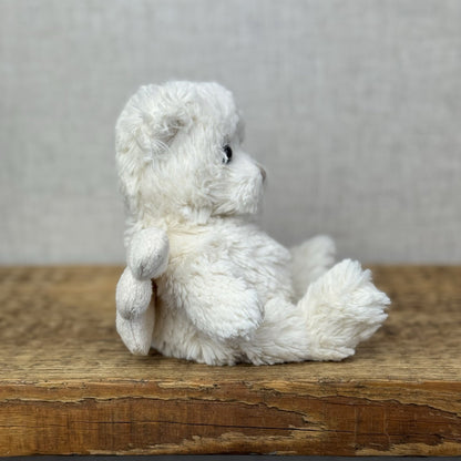 Bukowski Bears Angel Bear Kaitlyn (Removed labels) White Angel Beanie Bear 7"