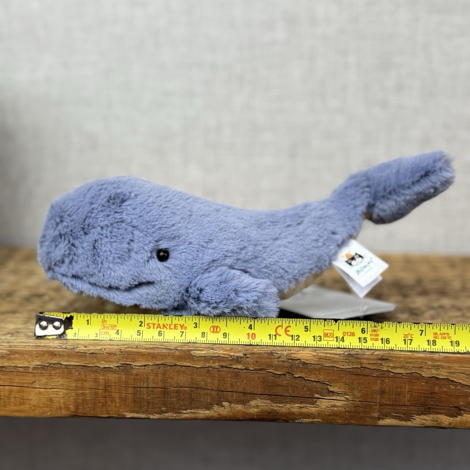 Jellycat Tiny Wilbur Whale - Tiny Blue Soft Beanie Whale Soft Toy BNWOT 6"