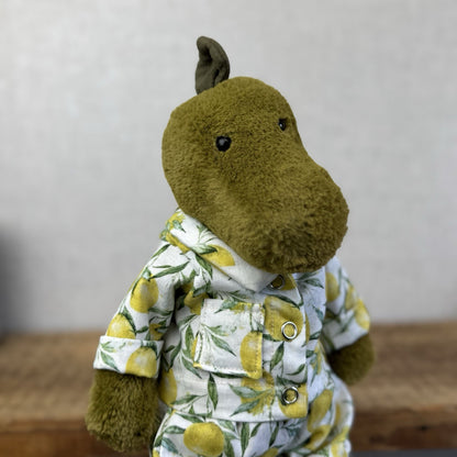 Bespoke Lemon Grove PJs - Handmade Fit Jellycat Medium Bashfuls (Clothes Only)