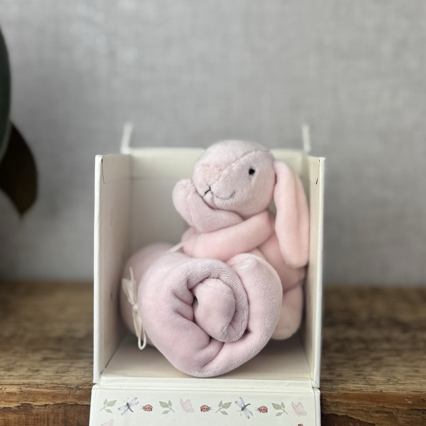 Jellycat - My First Soother Pink - Pink Bunny Velour Comforter New In Box