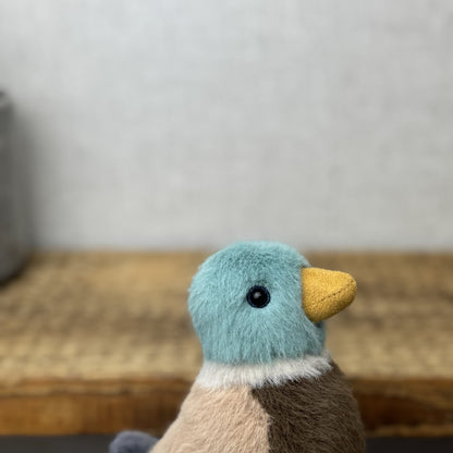 Jellycat Birdling Duck - Mallard Pocket Size Fluffy Bird Plush Retired 5" (#2)