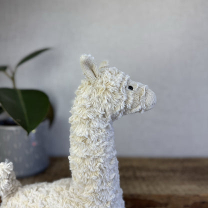Jellycat Lars Llama - Large Cream Standing Llama Soft Toy Beanie Retired 16”