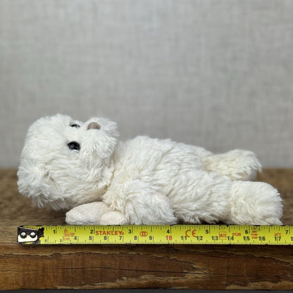 Bukowski Bears Angel Bear Kaitlyn (Removed labels) White Angel Beanie Bear 7"