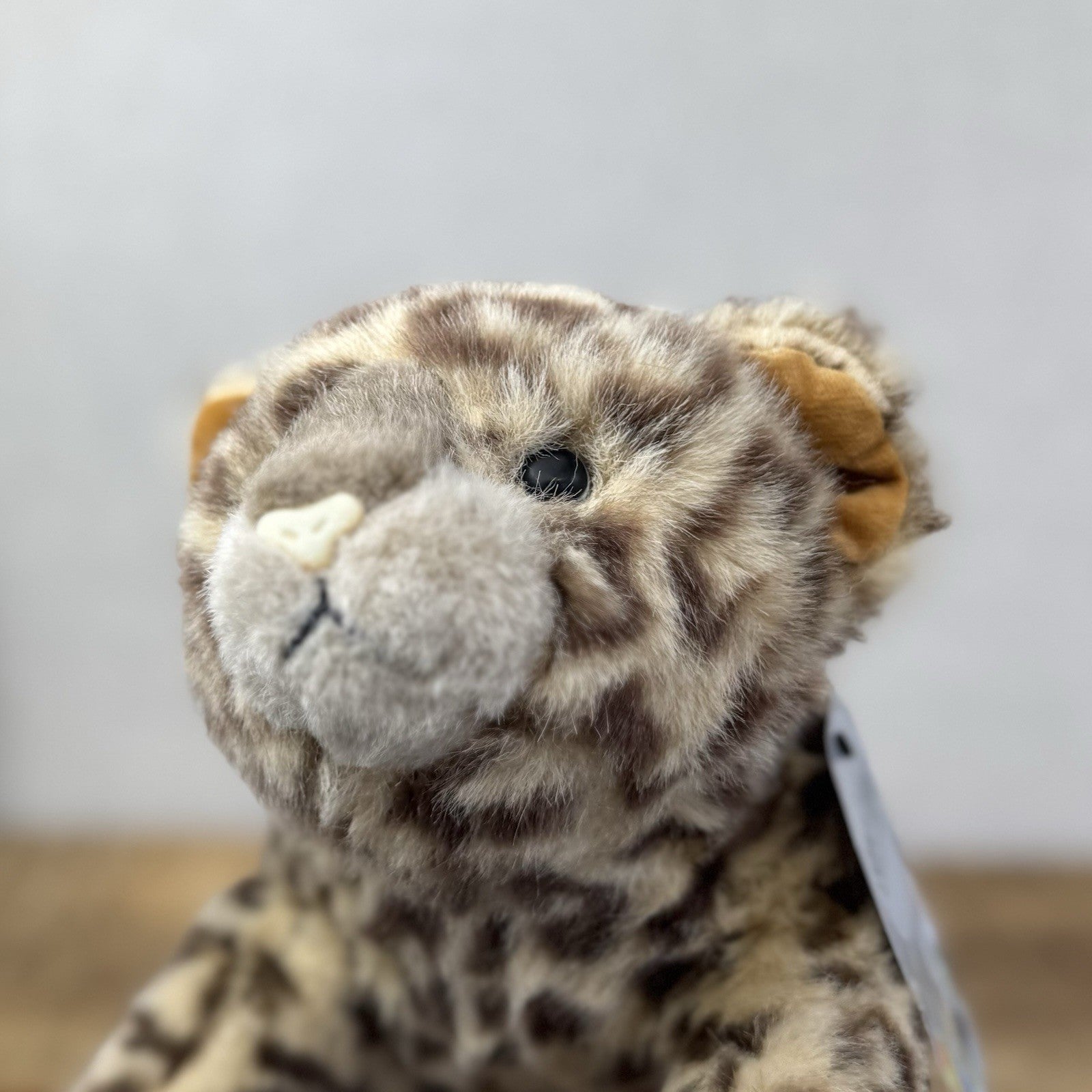 Ty 1991 Chi Chi Cheetah Leopard Plush Laying Down Vintage Floppy Cat 15”