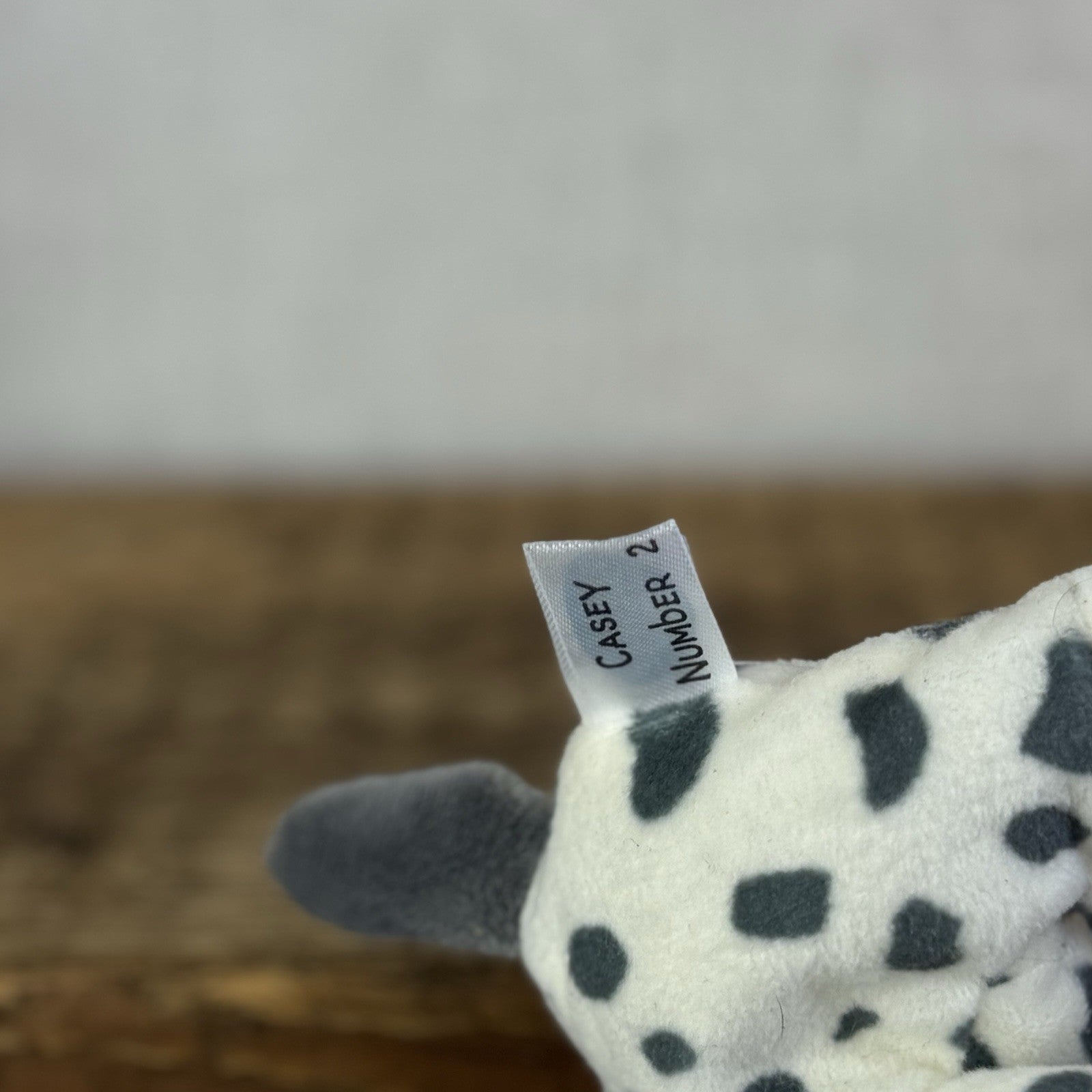 Blue Nose Friends Casey #2 - Mini Dalmatian Black/White Spotty Mini Beanie 5"