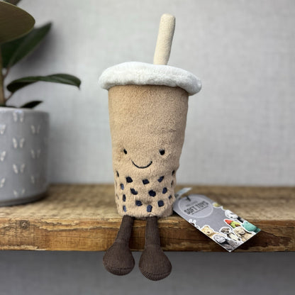 Jellycat Amuseable Bubble Tea - Jellycat Bubble Tea Soft Toy Plush - Beanie Food