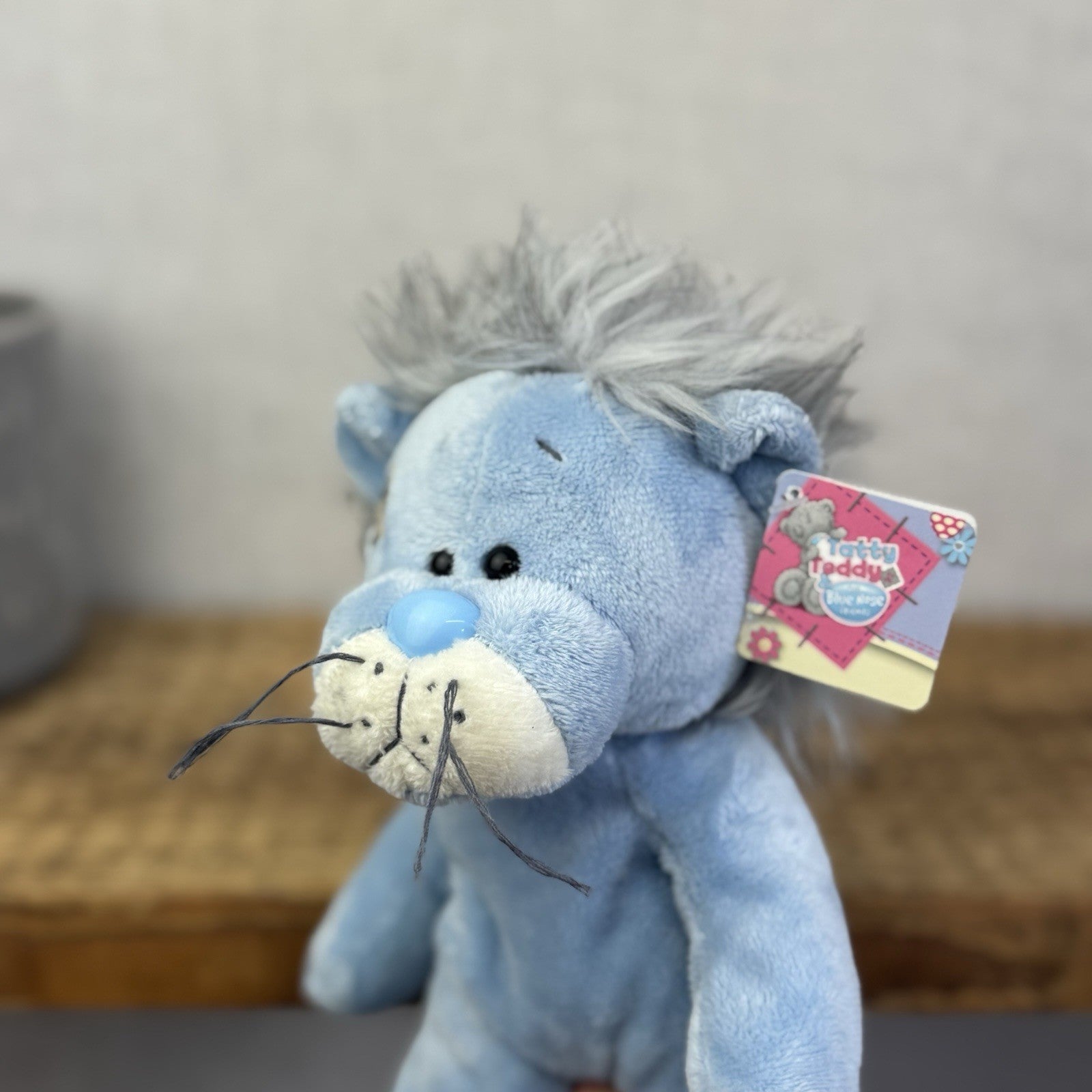 Blue Nose Friends Rocky The Lion - Floppy Blue Lion New With Tags Retired Plush