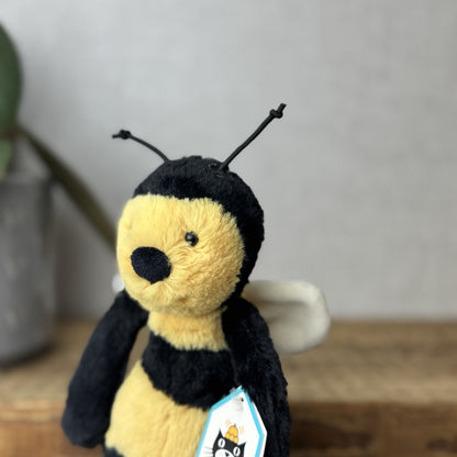 Jellycat Small Bashful Bee - Old Style Bumble Bee Beanie Plush New With Tags 8”