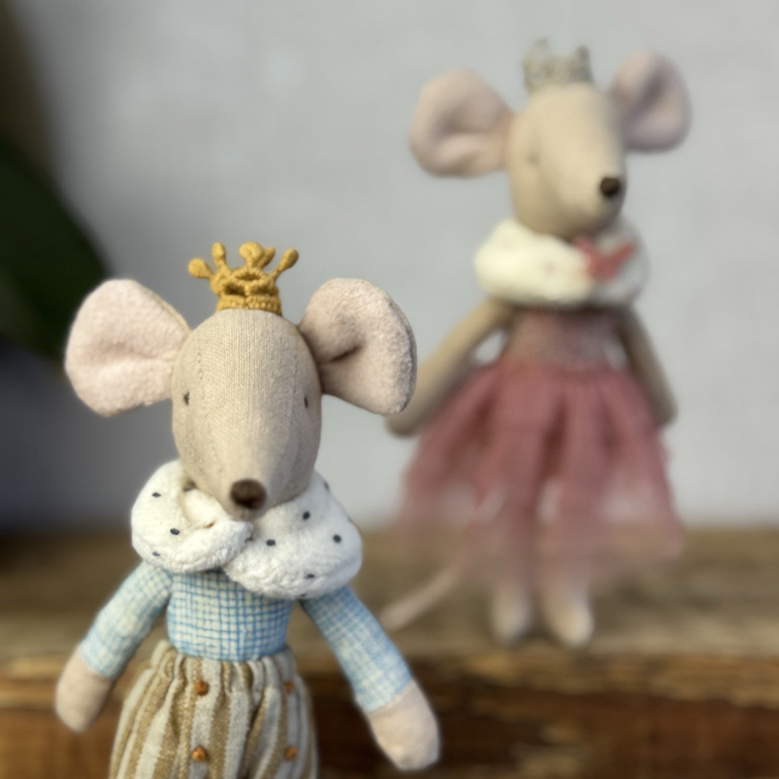 Maileg Prince & Princess Mouse - Big Brother & Sister Royal Mice Retired NWOT