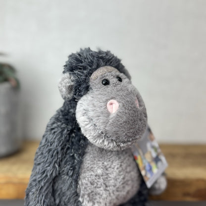 Jellycat Small Bunglie Monkey - Bunglie Grey Gorilla Vintage Soft Toy Rare 10"