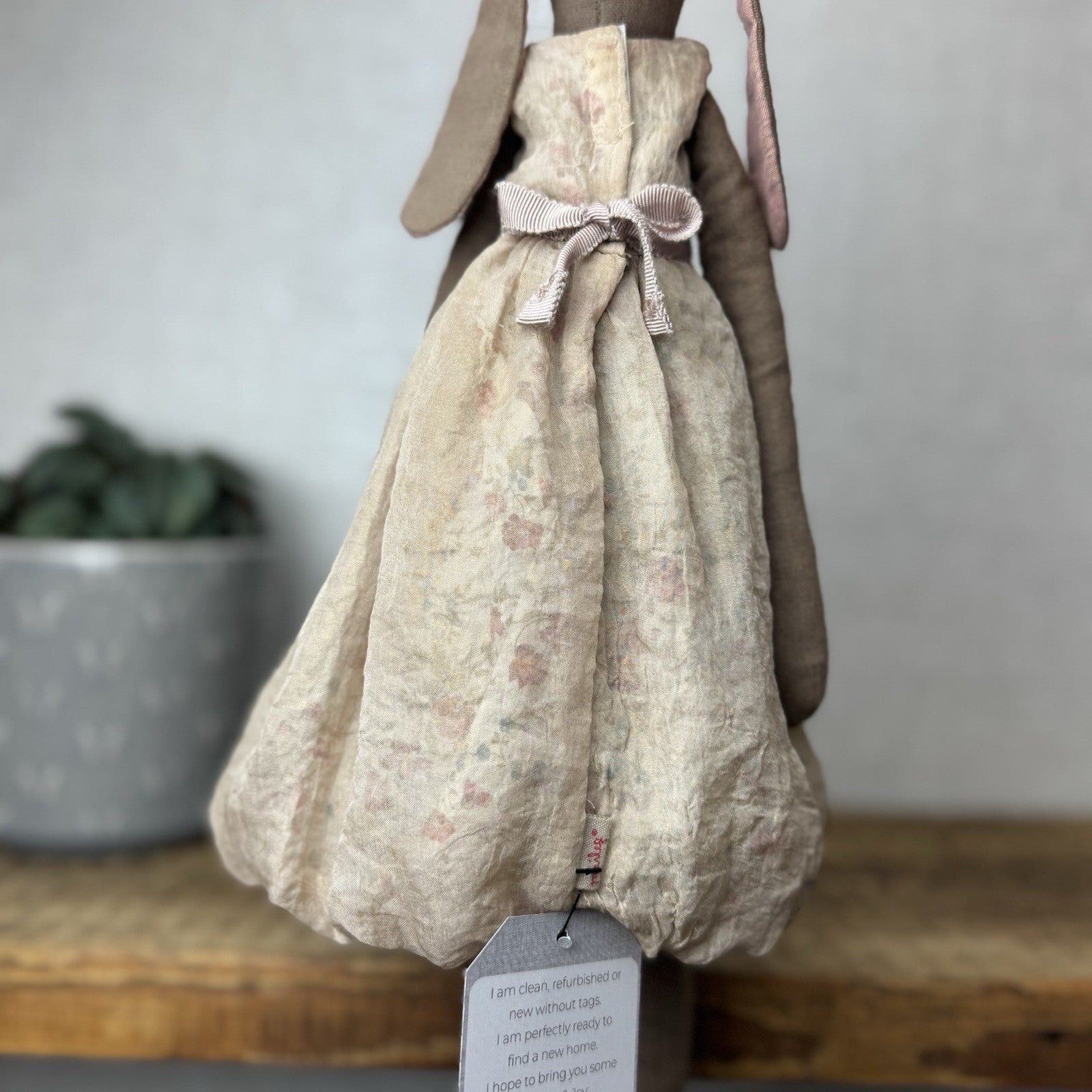 Maileg Medium Bunny Delphine - Brown Princess Bunny Rare 17”