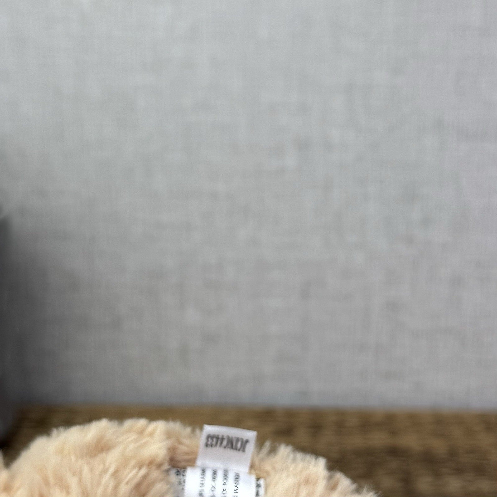 Jellycat Medium Finley Bear - Beige Textured Beanie Soft Toy Bear Retired 16"