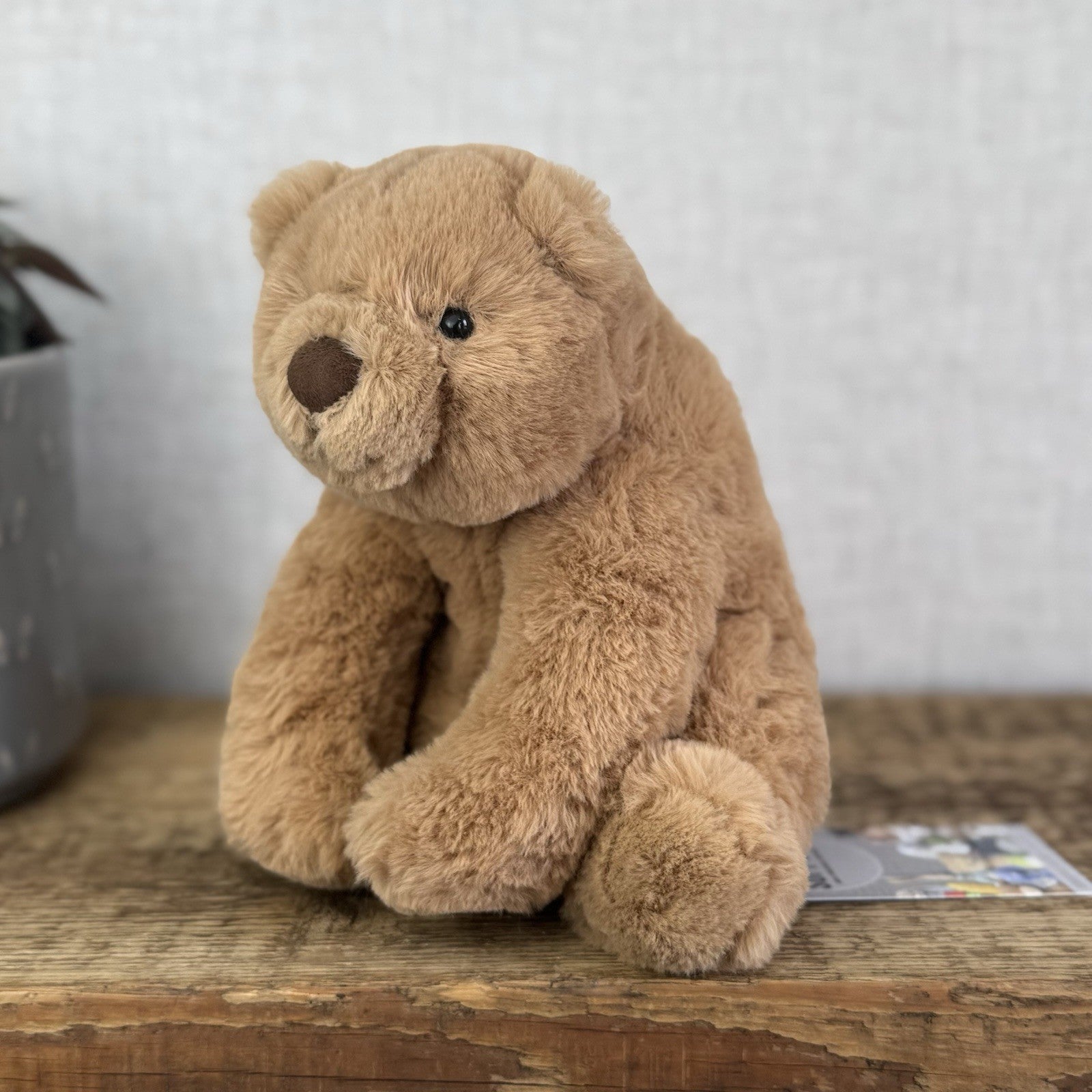 Jellycat Small Cecil Bear - Small Sitting Brown Retired Jellycat Bear - Small 8"