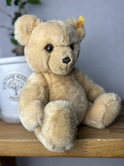Steiff Petsy Blonde Bear 012280 - Medium Vintage 5 Way Jointed Steiff Bear Light