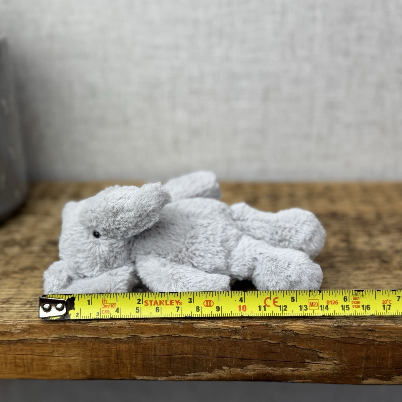 The Little White Company Tiny Bashful Grey Elephant - Mini Elephant (Jellycat) 