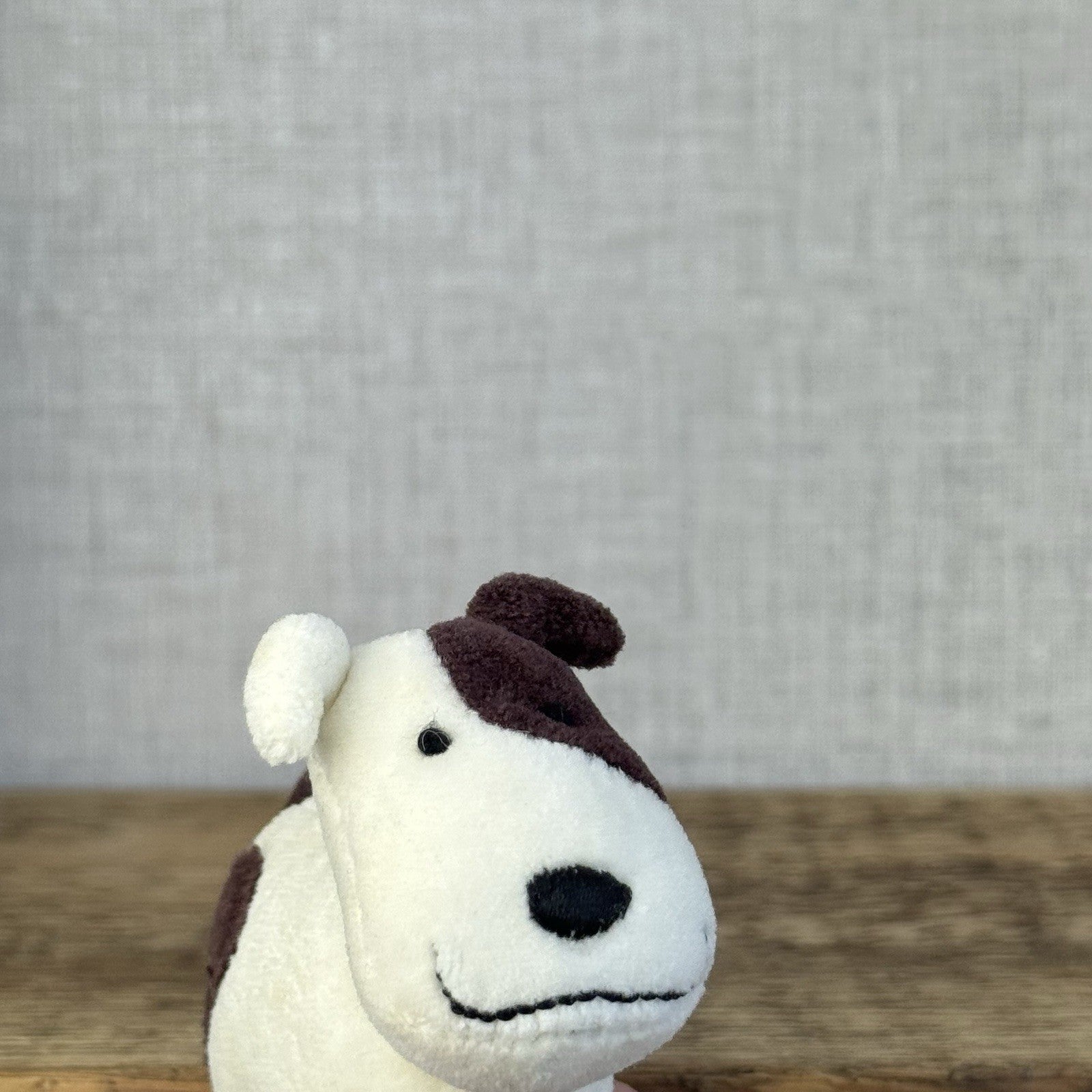 Jellycat Pocket Dog - Vintage Retired Tiny Suede Dog Puppy Mini Plush 4"