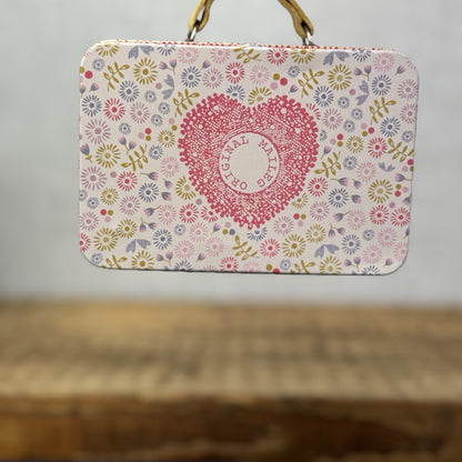 Maileg Little Miss Diva Suitcase Tin BNWOT - Pink Floral Mini Tin Collectible
