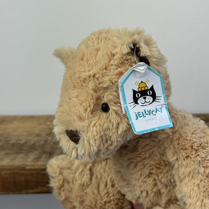 Jellycat Small Edward Bear - With Tags Retired Small Golden Traditional Bear 9"