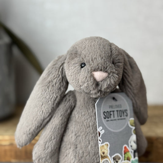 Jellycat Small Bashful Truffle Brown Bunny Rabbit Plush Soft Toy 8”